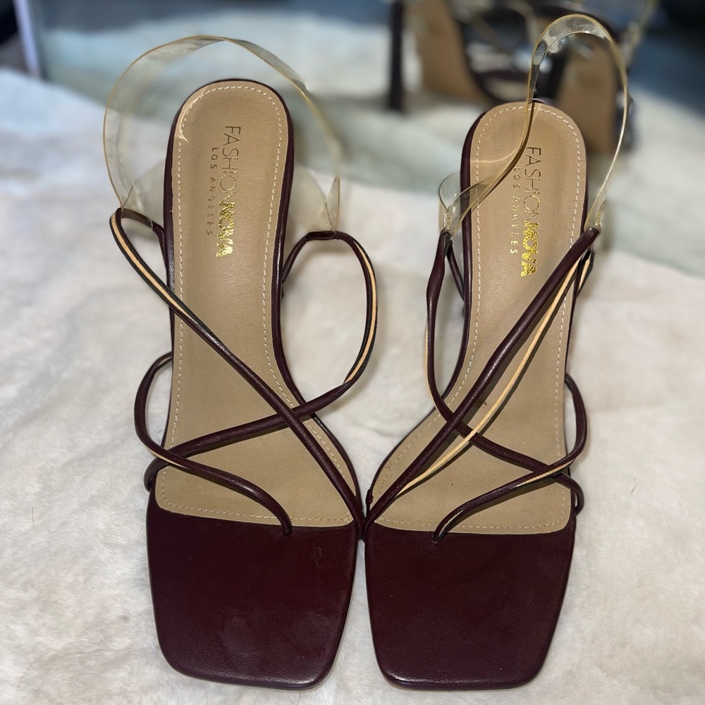 Brown heels